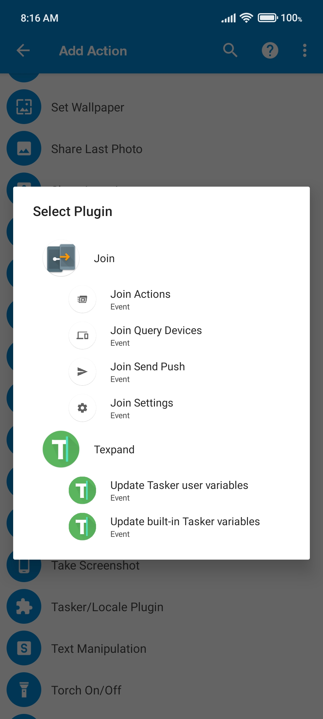 Plugin Tasker